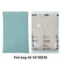 Large No Pump Vacuum Storage Bags for Clothes & Blankets - Space Saving Compression Bags