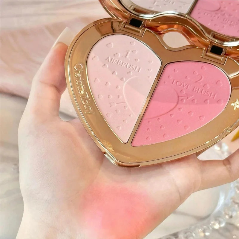 Dual-Color Blush and Concealer Cushion - Brightening & Moisturizing Face Makeup