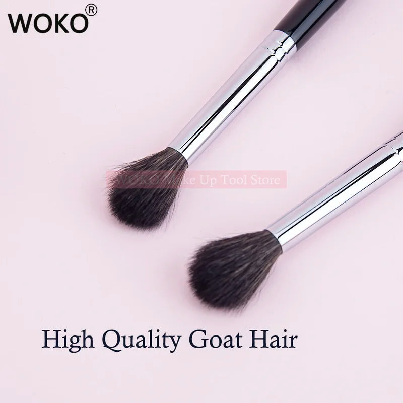 Professional Eyeshadow Crease Brush with Natural Goat Hair & Copper Handle