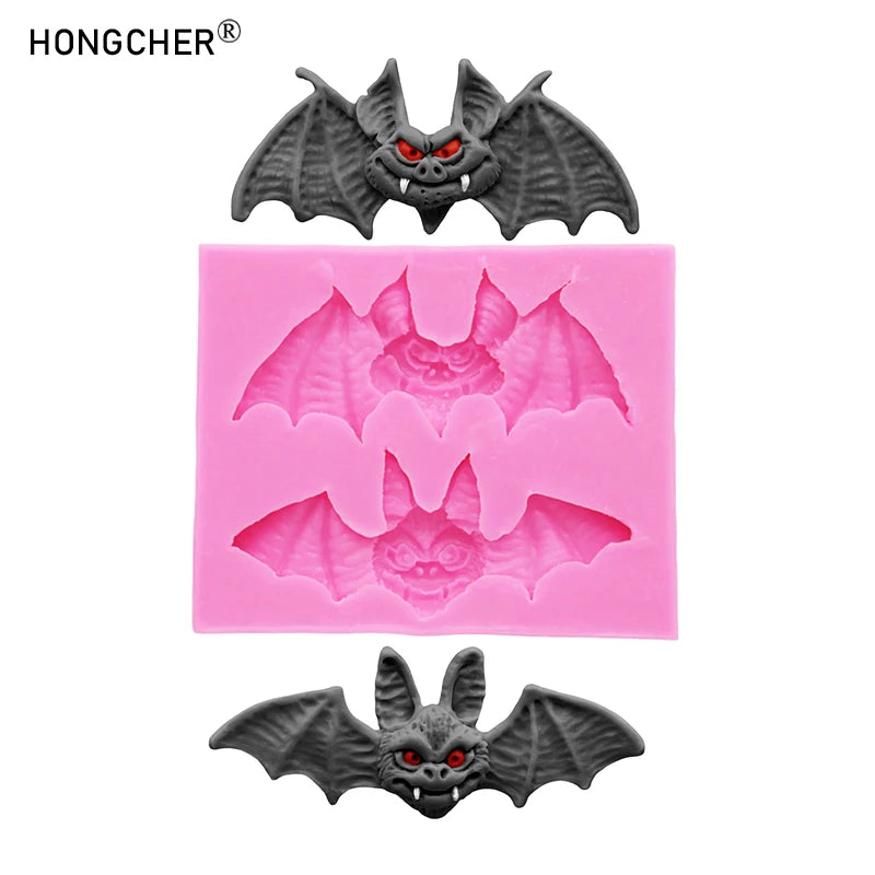 Halloween Bat Silicone Mold for Cake Decorating Resin Crafts Food-Grade