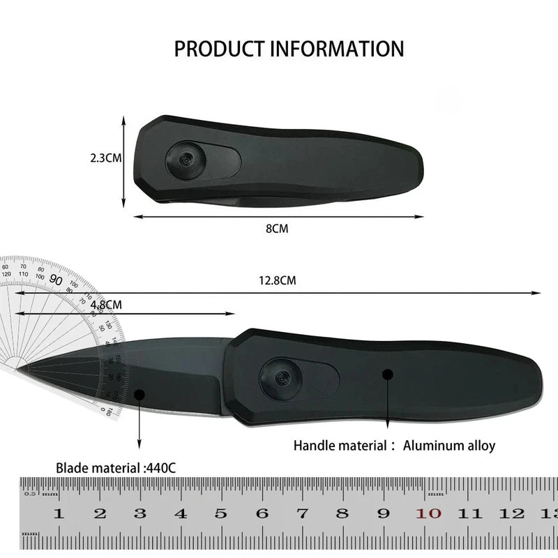 Folding Pocket Knife for Camping & Hiking – Outdoor Survival Multi-Tool, 12.8cm Blade