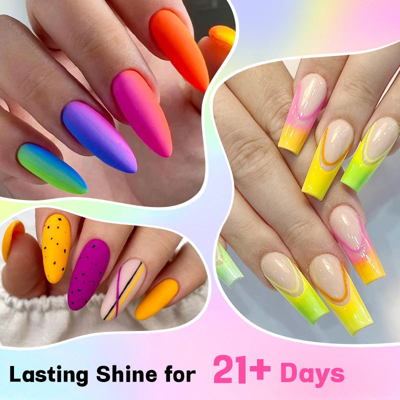 10ml Semi-Permanent Nail Gel Polish Set - 162 Colors for Manicure & Nail Art