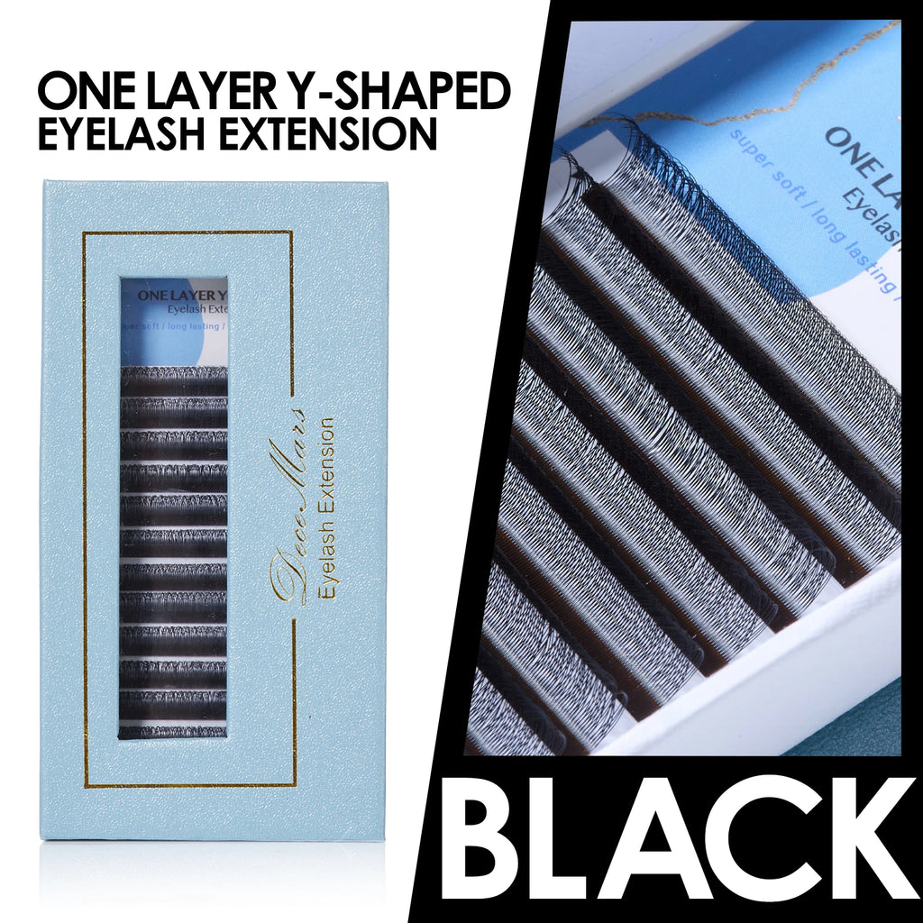 Eyelash Extension 2D Y-Shape Velvet Flowers False Lashes - Multiple Variants