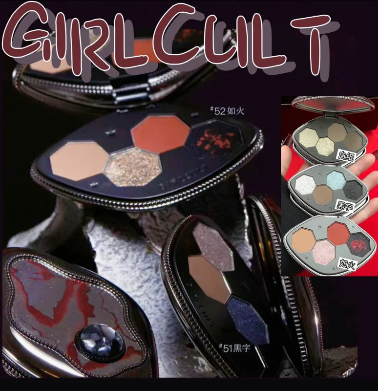 Girlcult Illusion Eyeshadow Palette - Matte Pearl Shimmer Chameleon Colors