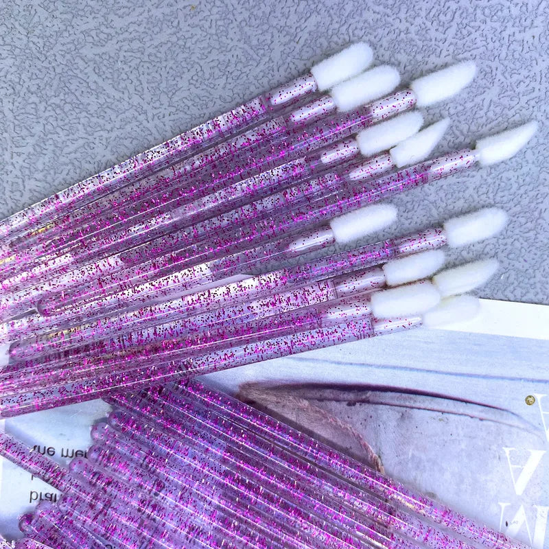 Disposable Lip & Lash Brush Set - Makeup Applicators for Eyelash Extension Tools, 100/500pcs