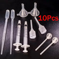 10-Piece Perfume Filling Tool Set Syringe Funnel Dropper Pump Extractor