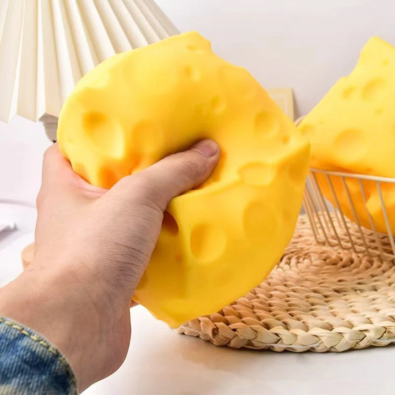 Decompression Cheese-Shaped Slow Rebound Relaxation Ornament - Office & Home Decor