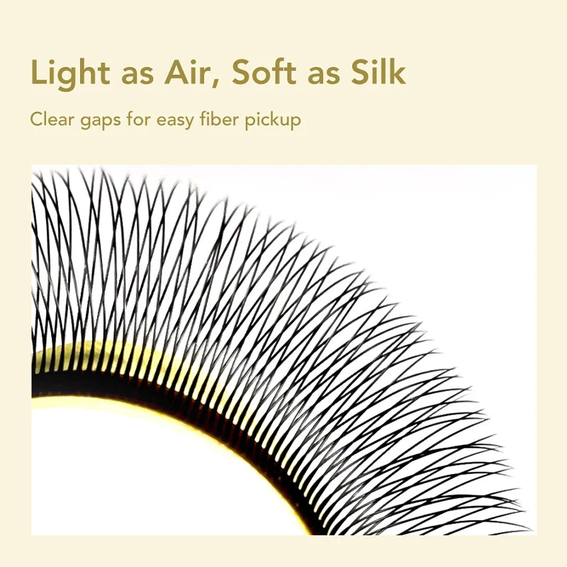 False Eyelash Extensions 2D Y Shaped Mink Lashes Premade Fans for Eye Makeup
