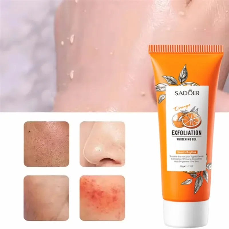Exfoliating Peeling Gel Facial Scrub for Moisturizing & Blackhead Removal