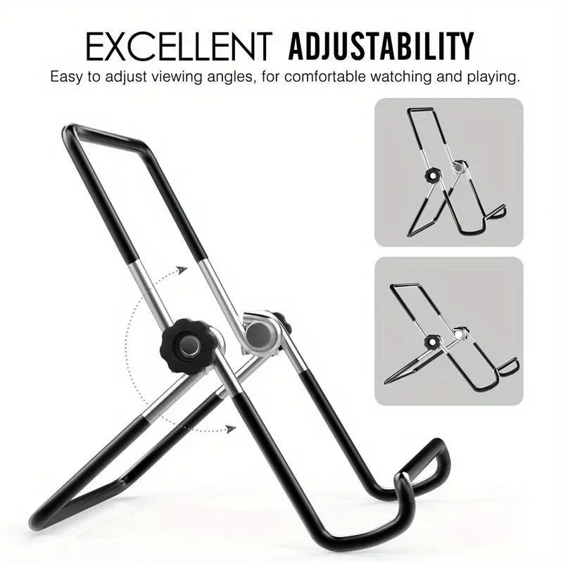 Foldable Metal Tablet Stand Mount for iPad Phone Universal Desk & Travel Use