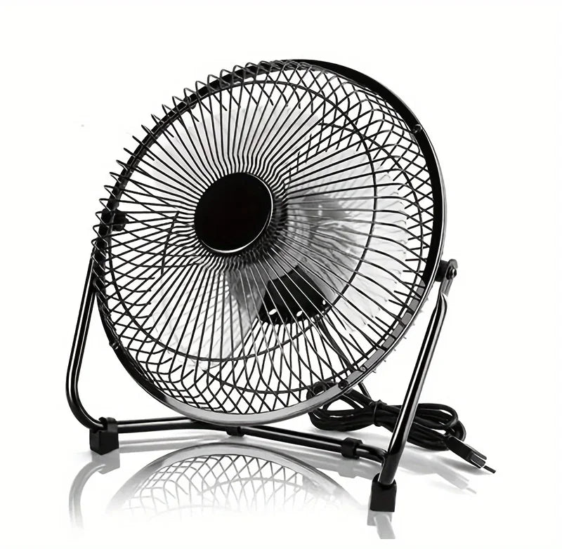 USB Desktop Fan with 2 Adjustable Speeds and 360° Rotation - 4/6/8 Inch Portable Table Fan