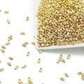 Gold Silver Plated Oval Spacer Beads 3x6mm Jewelry Making Supplies 200pcs