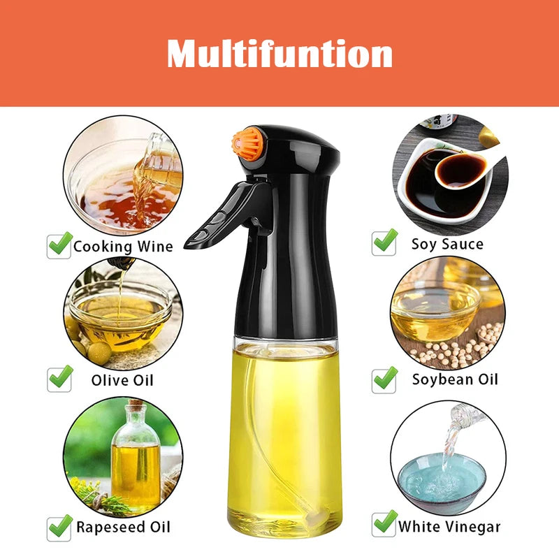 500ML Olive Oil Spray Bottle for Cooking Baking BBQ - Dispenser & Vinegar Mister