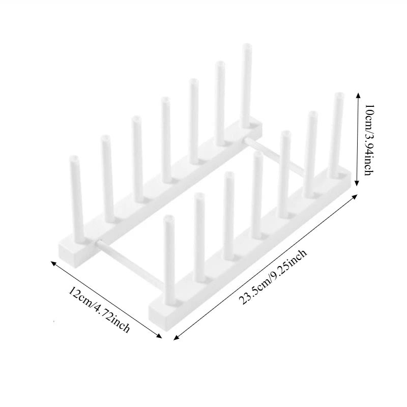 Multi-Functional Dish Drainer Rack - 2-Tier Kitchen Sink Organizer for Plates Bowls and Utensils