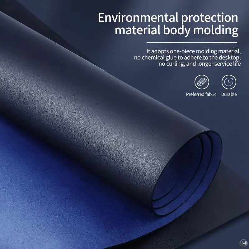 Large 70x35cm Waterproof PU Leather Desk Pad Mouse Mat for Office & Gaming