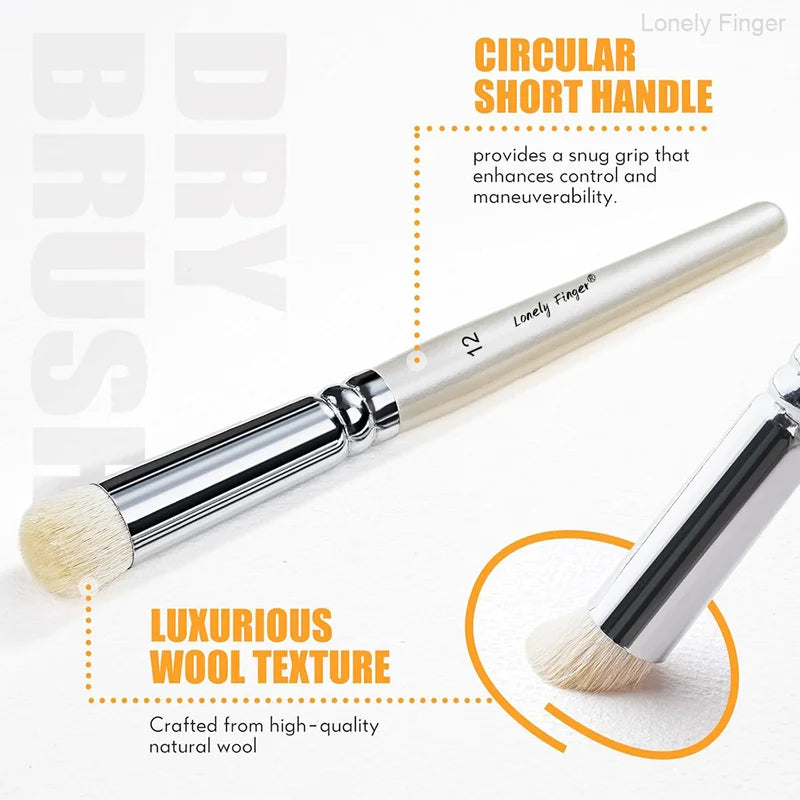 Professional Dry Brush Set for Miniature Painting & Art Projects - 3 Sizes, Multipurpose