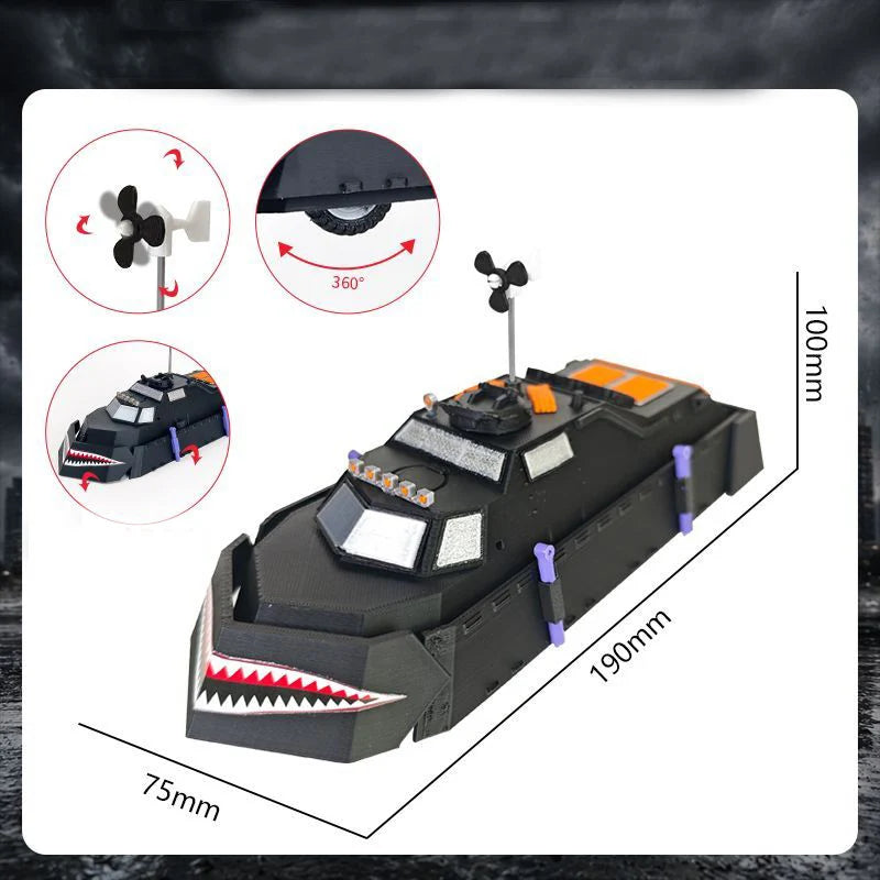 Storm Chaser Vehicle Model Set - 3D Printed Tornado Interceptor and Storm Pursuit Truck - Collectible Toy