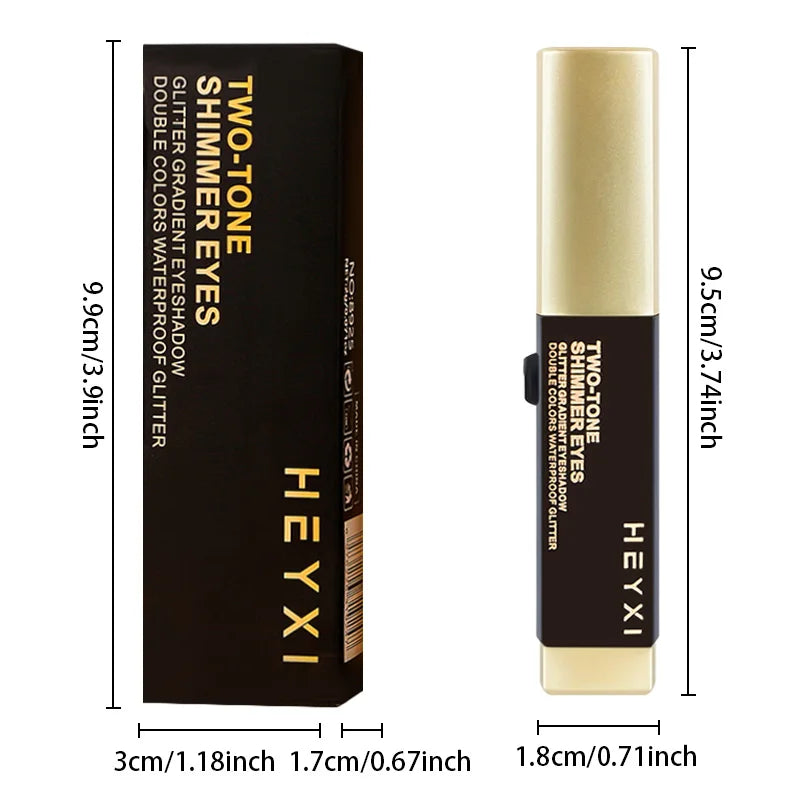 Double Color Eye Shadow Stick - Natural Tones, Long-Lasting, Creates Natural Makeup Effect