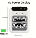 Portable 3-in-1 Air Cooler Fan Humidifier with LED Light USB Rechargeable