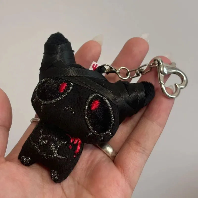Halloween Horror Plush Keychain Creepy Bloody Monster Doll Bag Charm for Backpack