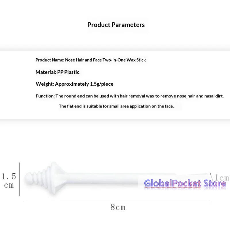 Nose Wax Sticks 20PCS Nose Hair Removal Applicators for Painless Waxing