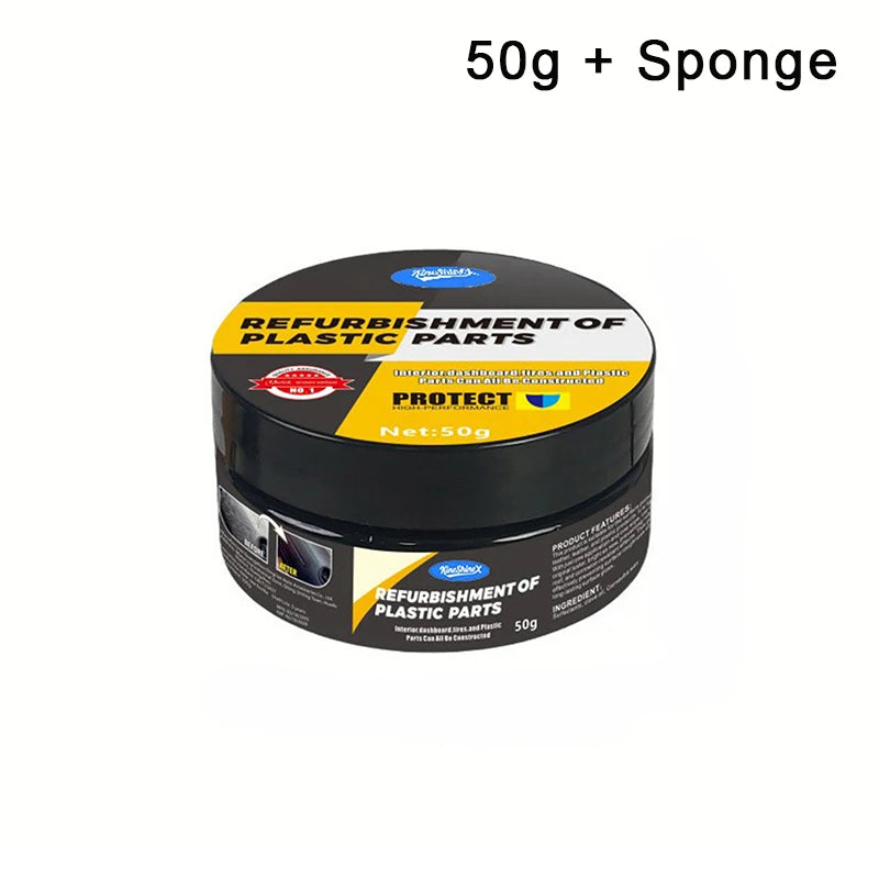 Automotive Plastic Repair Agent for Scratch and Tire Polishing - Anti-Aging Wax