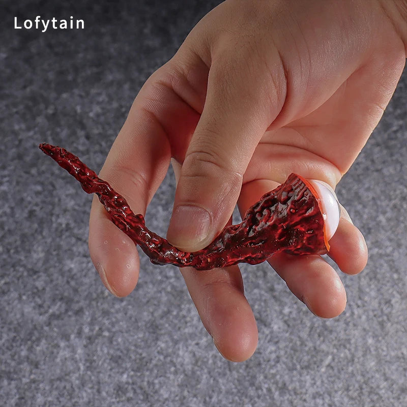 Halloween Ripped Out Eyeball Horror Prop Realistic Bloody Scary Decor Costume Accessory