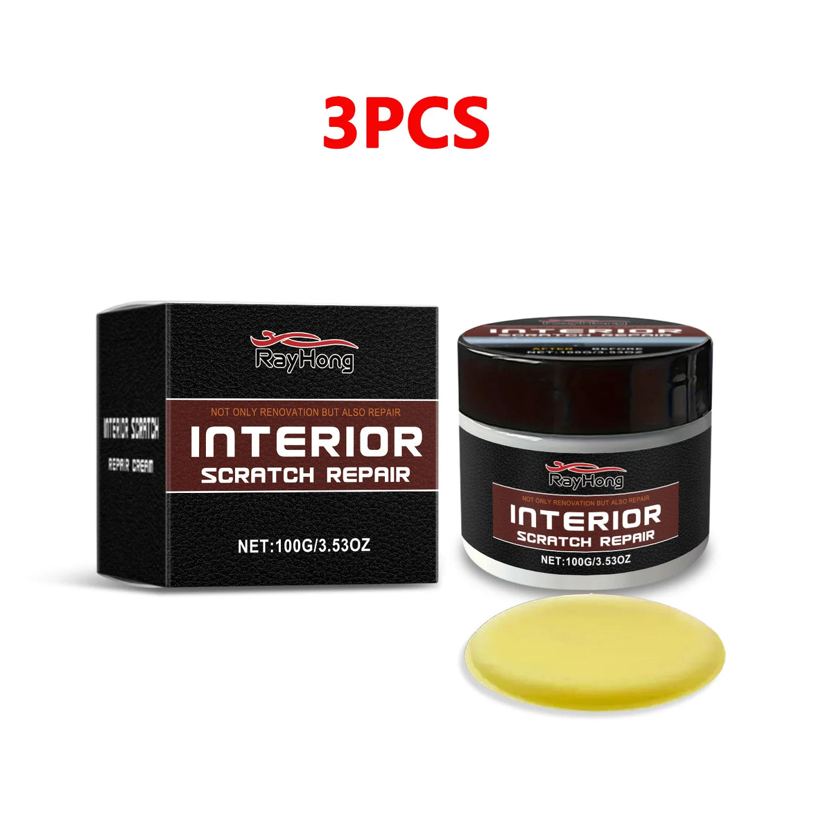 Car Scratch Remover Polish Wax with Nano Protective Coating - Easy Hand Application