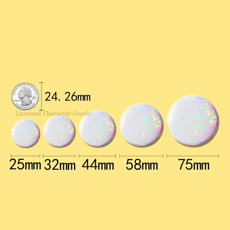Customizable Round Badge Set for Clothing and Accessories - Wholesale Fan Goods