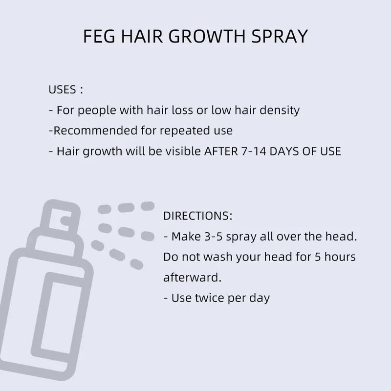 Hair Growth Spray for Hair Loss Prevention & Stimulating Hair Follicles 50ml
