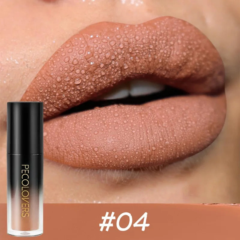 Waterproof Lipstick Set with 14 Colors Long-Lasting Gloss Non-stick Lip Makeup
