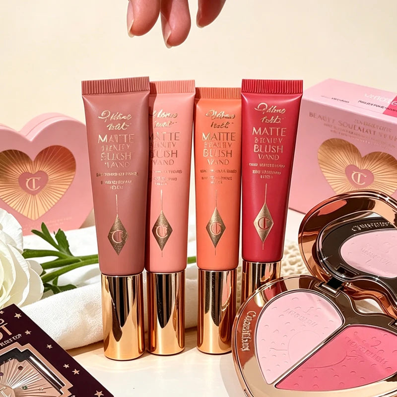 Contouring Blush Stick - Luminous Air Cushion Matte Makeup for Natural Finish
