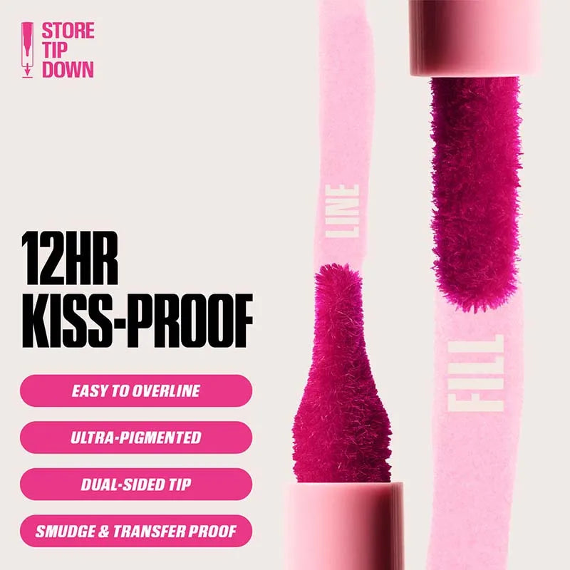 Waterproof Lip Liner Pencil - Matte, Non-Stick, Long-Lasting Lip Contour Pen for Women