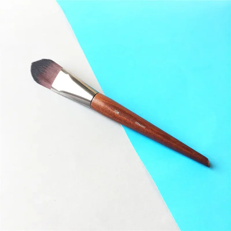 Large, Medium & Small Foundation Makeup Brushes - Tapered Liquid & Cream Applicators