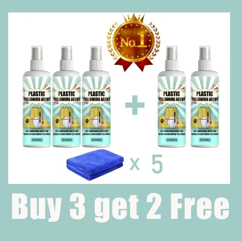 Multi-Surface Plastic Whitener Spray - Scratch-Free Vehicle & Home Appliance Cleaner