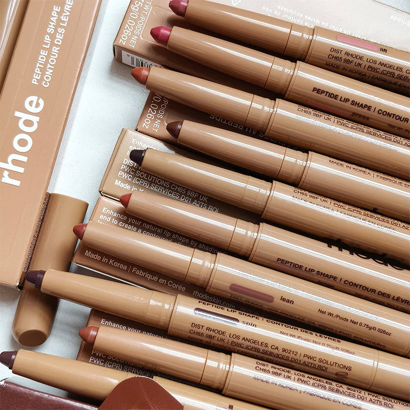 Long Lasting Lip Liner Pen - 11 Colors Skin Peptide Lip Shape & Lipstick Tool