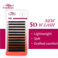 Lightweight 5D W-Shaped Faux Mink Eyelash Extensions - Premade Volume Fans