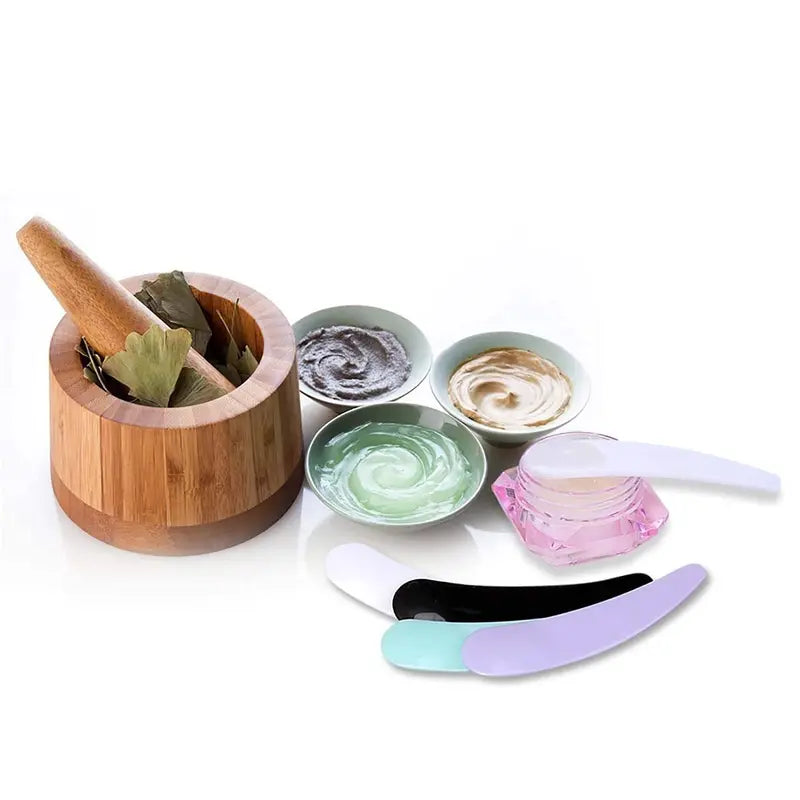 Mini Makeup Spatulas Set - Multi-Color Face Mask & Wax Application Tools