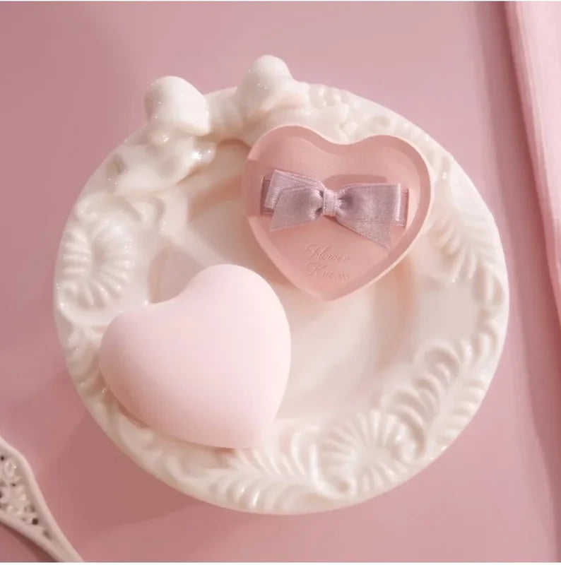 Flower KnowX Air Cushion Powder Puff Set for Blush & Makeup Application