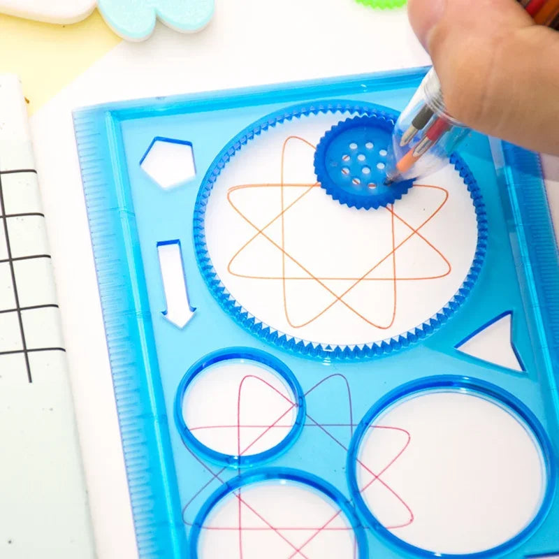 Kids Drawing Stencil Set Art & Craft Templates for Kids, Variety of Flowers, Educational Painting Tools