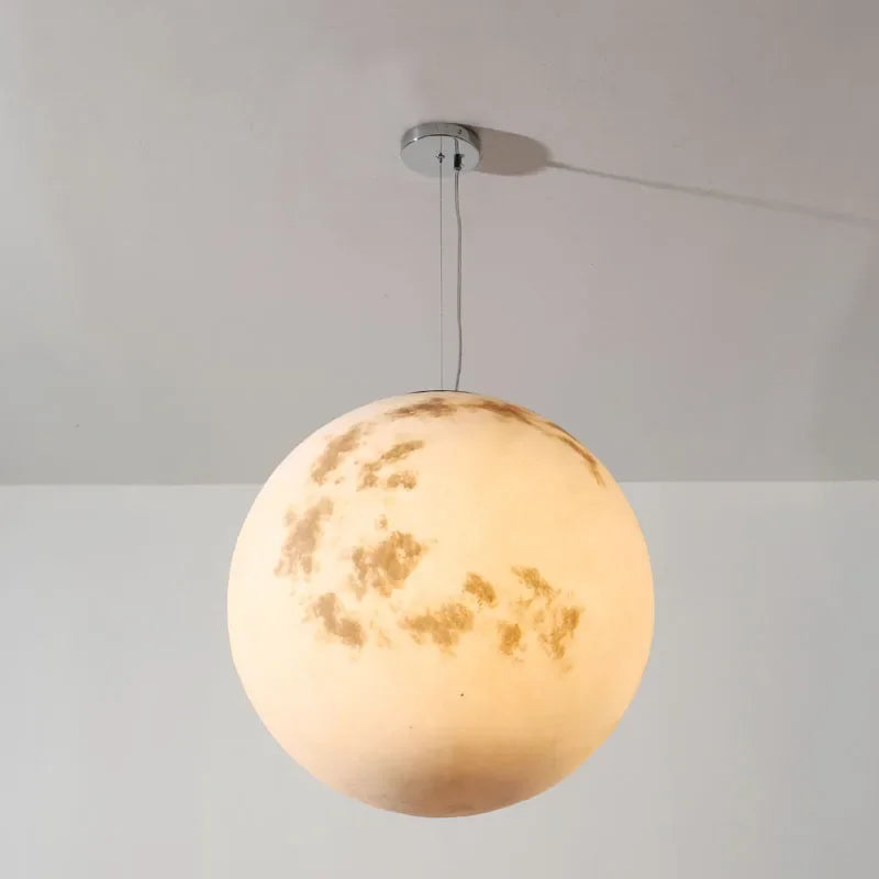 Full Moon Pendant Light Chandelier Nordic Modern Art Ball LED Home Decor