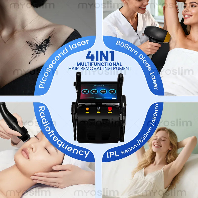 4-in-1 Professional Laser Hair Removal & Skin Rejuvenation Machine
