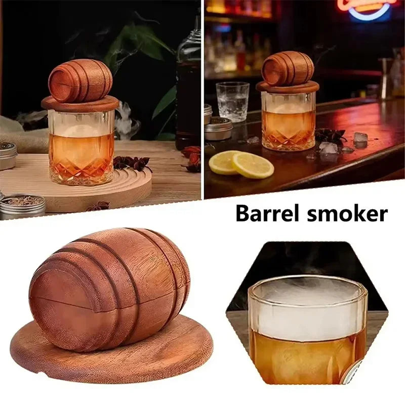 Whiskey Smoker Infuser Kit with Wood Chips - Premium Cocktail Set for Bourbon Drinks, Multiple Flavors, Men’s Gift
