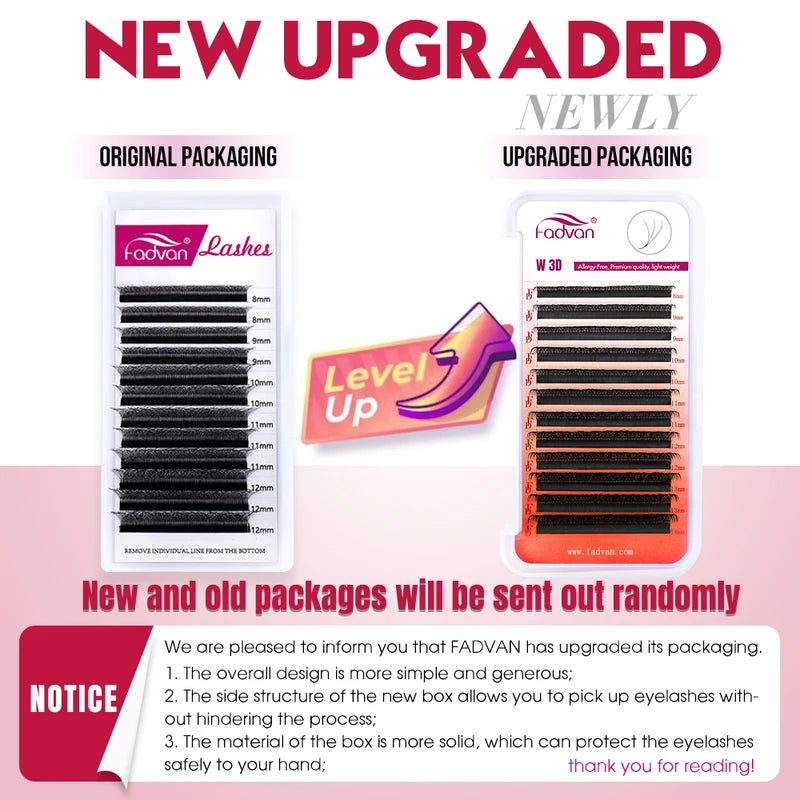 False Eyelash Extensions 5D W-Shape Faux Mink Lashes for Natural Volume