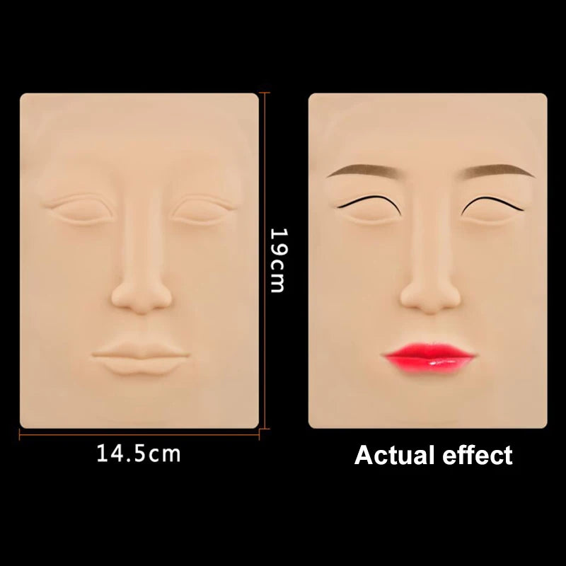 Tattoo Practice Skin Artificial Leather for Eyebrows Eyes Lips Nose Full Face
