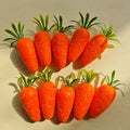 12pcs Mini Felt Carrot Decorations for Easter Spring Home Decor