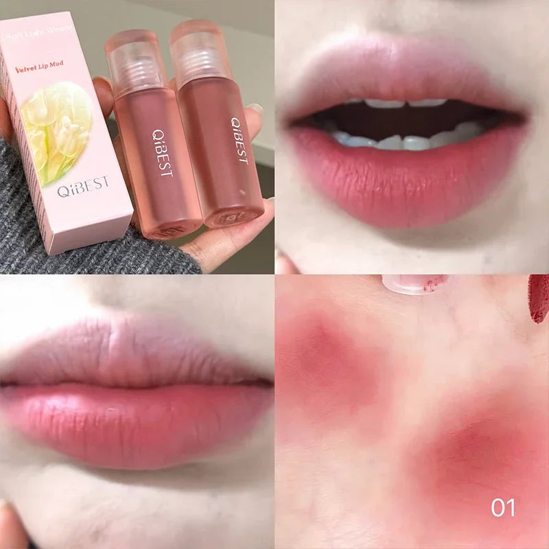 Velvet Matte Liquid Lipstick Set - Long-Lasting Waterproof Lip Gloss 6 Colors