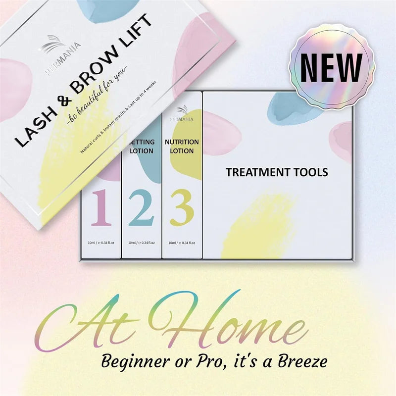 Permanent Lash Lift Kit with Brow Lamination & Curling Tools - Color Variants