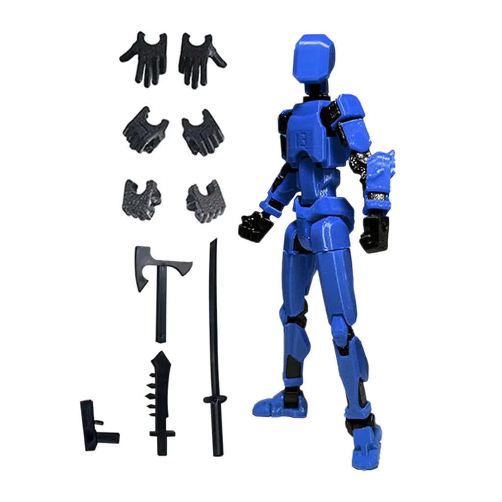 Movable Dummy Doll Action Figure - Articulated 3D Printed Toy for Stop Motion & Collection