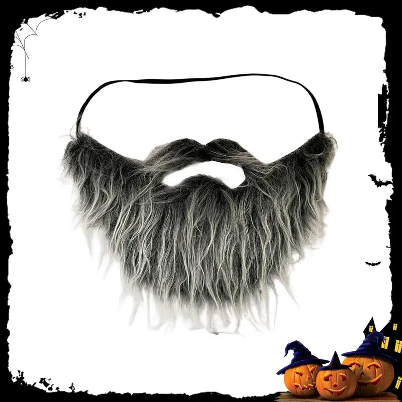 Fake Beard for Party Costumes - Realistic Mustache Prop for Carnival & Halloween